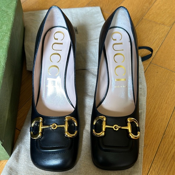 Gucci Shoes - Gucci authentic black leather pumps.